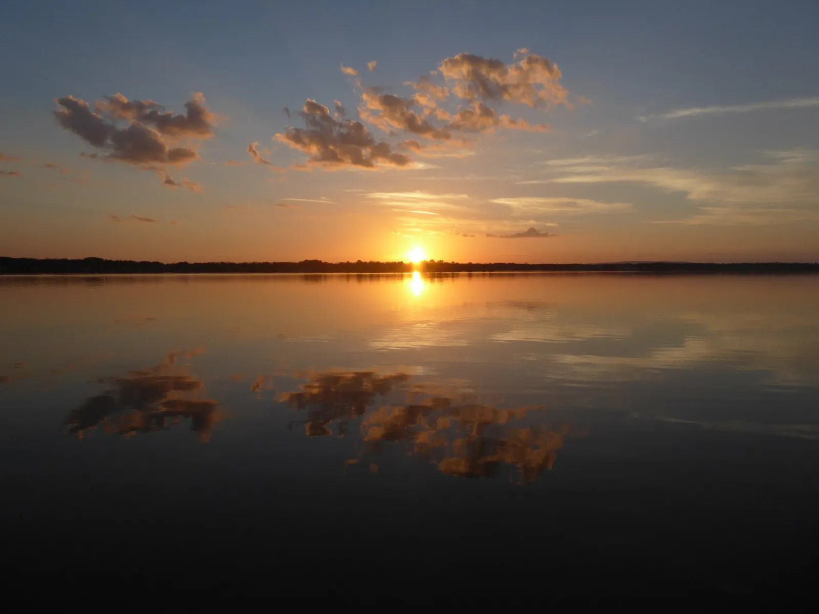 Sunset over Weiss Lake, Centre, Alabama